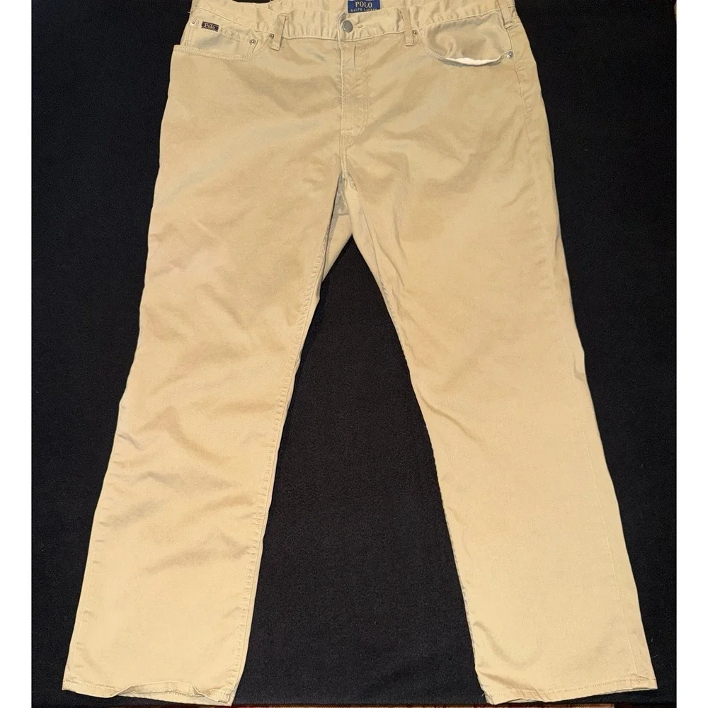 Polo Ralph Lauren Jeans Khaki Straight Medium Wash Mens 38x30